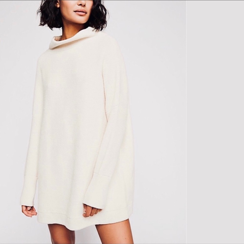 Free People Ottoman tunic Top cream NWT - Picture 1 of 7